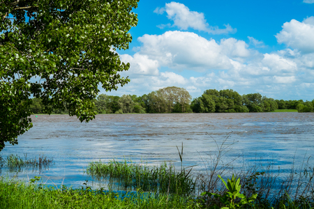 Loire river close to Angers, Franceの写真素材