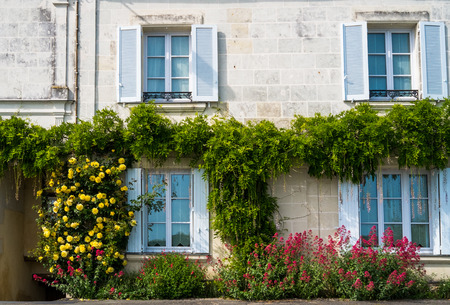 Typical french house in the Loire region, Franceの写真素材