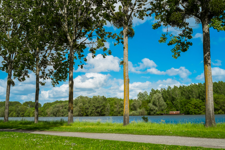 Loire river close to Angers, Franceの写真素材