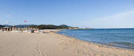 Su Giudeu beach in Chia, Sardinia, Italyの写真素材