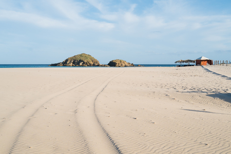 Su Giudeu beach in Chia, Sardinia, Italyの写真素材
