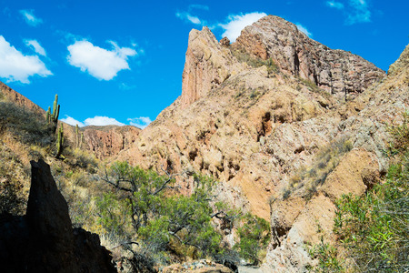 Red Canyon quebrada in Tupiza, Boliviaの写真素材