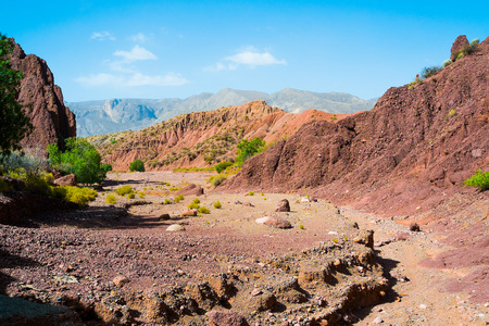 Red Canyon quebrada in Tupiza, Boliviaの写真素材