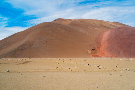 On the road to Paso San Francisco, Copiapo, Chileの写真素材