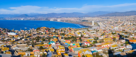 Panorama of La Serena and Coquimbo, Chileの写真素材