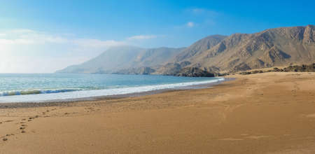 Beach in Parque Nacional Pan de Azucar, Chileの写真素材