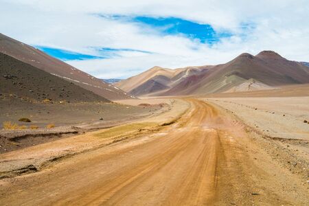 Road to Paso San Francisco, Copiapo, Chileの写真素材