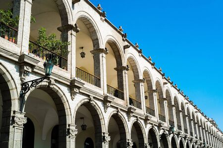 Building in Plaza de Armas, Arequipa, Peruのeditorial素材