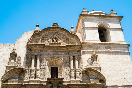 La Compania church in Arequipa, Peruの写真素材