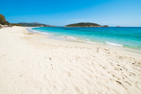 Tuerredda beach in Teulada, Sardinia, Italyの写真素材