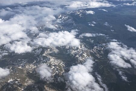 Aerial image of cloudsの写真素材
