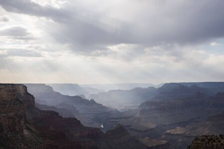 Rays in the Grand Canyonの写真素材