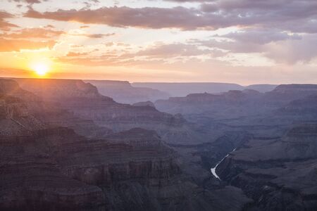 Sunset in the Grand Canyonの写真素材
