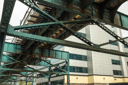Under the railway bridgeの写真素材