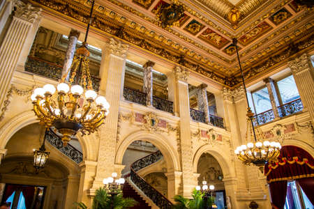 A view of the interior of the breakersのeditorial素材