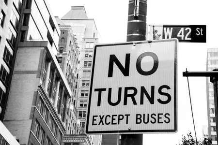 A view of different road signs in the cityの写真素材