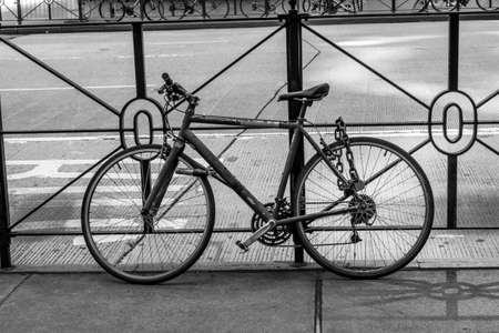 Bicycle parkedの写真素材