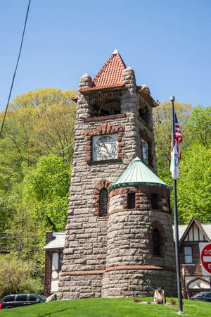 The historic Clock Tower in Brooklyn, New Yorkの写真素材