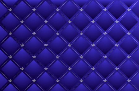 Vector illustration of a blue leather backgroundのイラスト素材