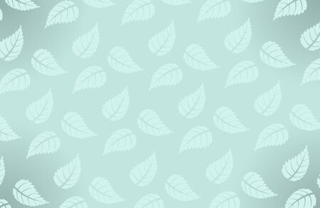Vector simple Hawaiian pattern with leaves on blue backgroundのイラスト素材