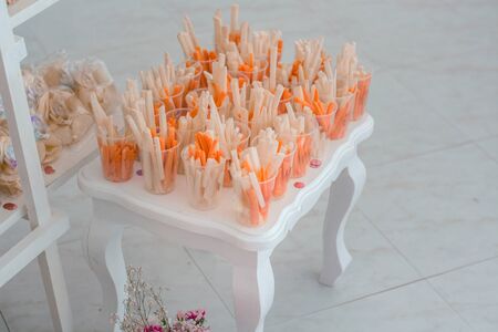 Beautiful table setting at a banquet night