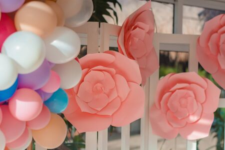 Decoration on a festive table.の写真素材