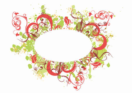 Illustration of a grungy frameのイラスト素材