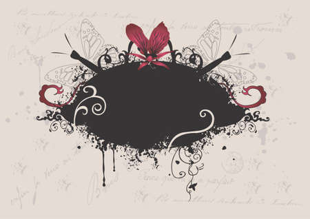 Illustration of a grungy frameのイラスト素材