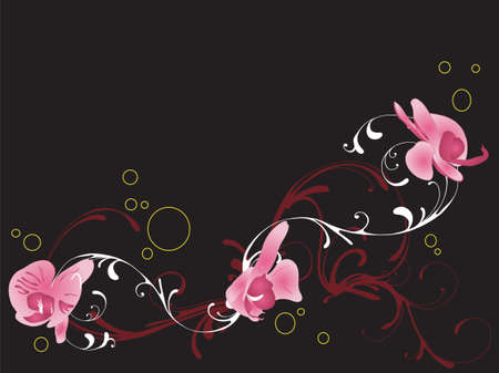 Illustration of a floral backgroundのイラスト素材