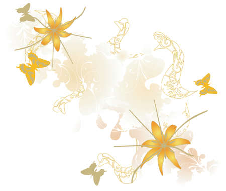 Illustration of a spring backgroundのイラスト素材