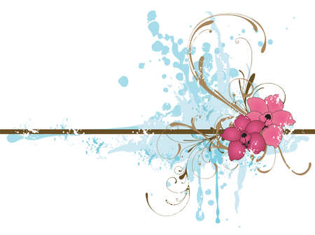 Illustration of a floral backgroundのイラスト素材