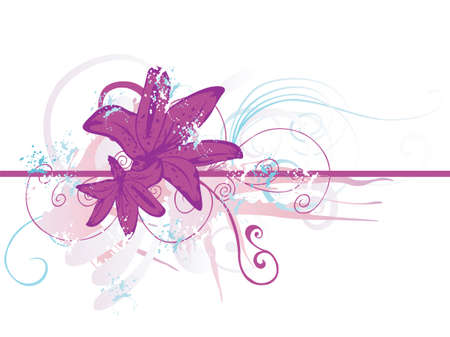 Illustration of a floral backgroundのイラスト素材