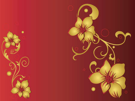 Illustraton of a floral backgroundのイラスト素材