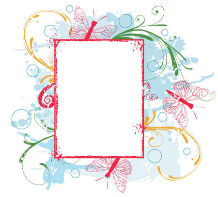 Illustration of a decorative frameのイラスト素材