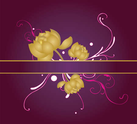 Illustration of a floral backgroundのイラスト素材