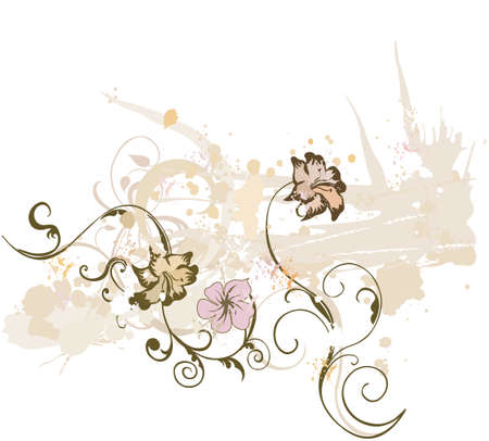 Illustration of a floral backgroundのイラスト素材