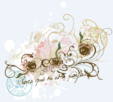 Illustration of a retro backgroundのイラスト素材