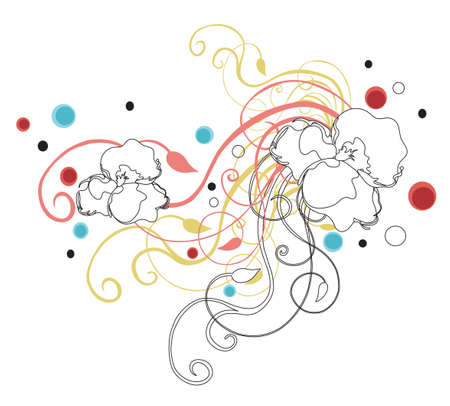 Illustration of a decorative backgroundのイラスト素材