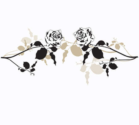 Illustration of a floral backgroundのイラスト素材