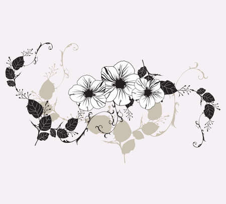 Illustration of a floral backgroundのイラスト素材