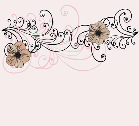 Illustration of a floral backgroundのイラスト素材