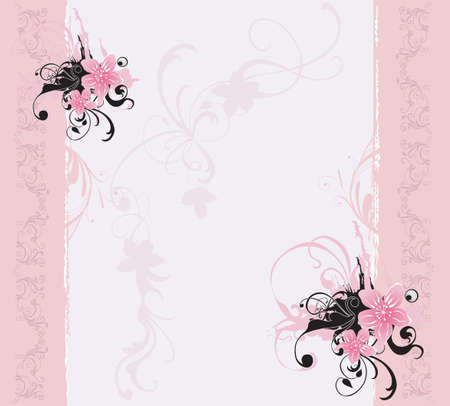 Illustration of a floral backgroundのイラスト素材