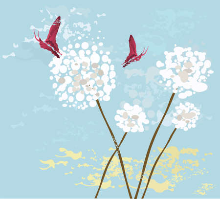Illustration of a spring backgroundのイラスト素材