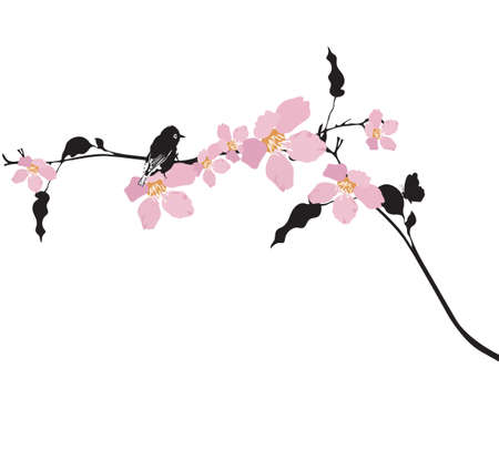 Illustration of a floral backgroundのイラスト素材