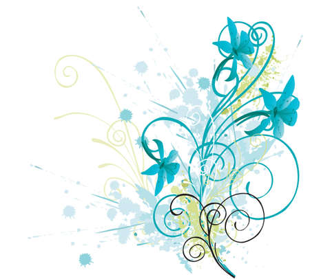 Illustration of a floral backgroundのイラスト素材