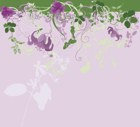 Illustration of a floral backgroundのイラスト素材