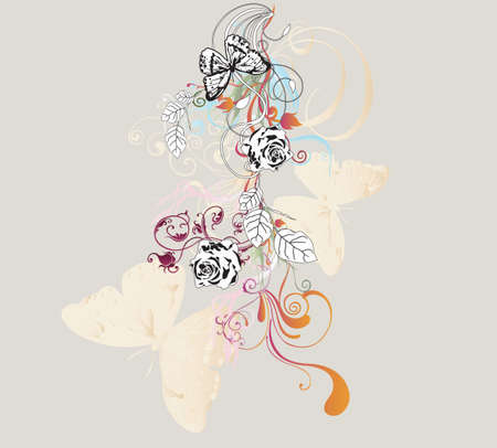 Illustration of a decorative backgroundのイラスト素材