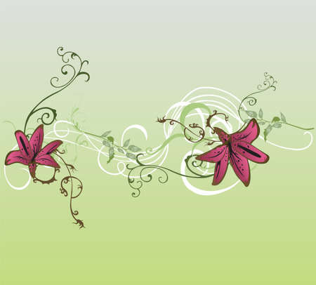Illustration of a floral backgroundのイラスト素材
