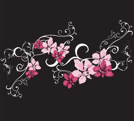 Illustration of a floral backgroundのイラスト素材