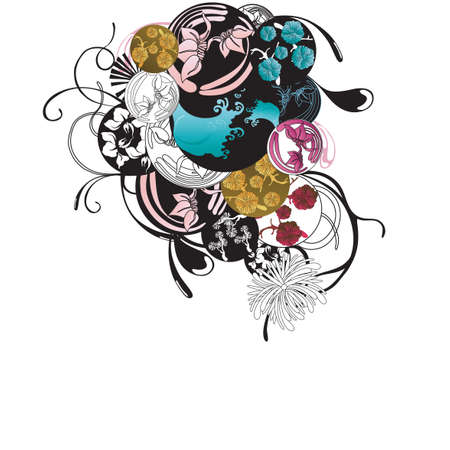 Illusration of an abstract backgroundのイラスト素材